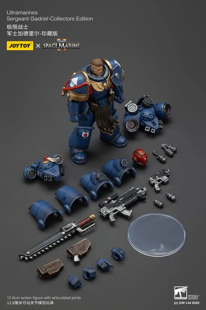 Warhammer 40 000: Space Marine 2 Action Figure Ultramarines Sergeant Gadriel Collectors Edition 13 cm